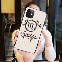 12 Constellations Scorpio Zodiac Signs Phone Case Cover for iPhone 11 & Iphone X Series