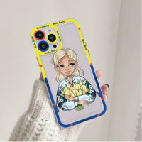 Ukraine Flag Transparent Case For iPhone 14 13 12 series