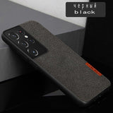 Fashion Business Shockproof Canvas Magnetic Case For Samsung S21 Ultra