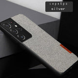 Fashion Business Shockproof Canvas Magnetic Case For Samsung S21 Ultra