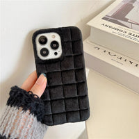 Fashion Soft Fur Plush Case for iPhone 14 13 12 series