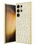 Luxury Fabric Electroplated TPU Soft Silicone Case For Samsung Galaxy S23 Ultra Plus