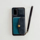 Wallet Strap Leather Case for Samsung Galaxy S22 S21 S20 Ultra Plus
