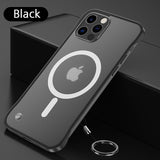 Magnetic Frameless Camear Protector Anti Fingerprint Matte Case For iphone 13 Series