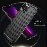 Leather Metal Camera Protector Shockproof Case For iPhone 13 12 11 Series