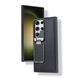 Business Leather Stand Holder Kickstand Camera Lens Flip Case For Samsung Galaxy S24 S23 Ultra Plus