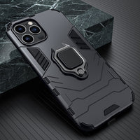 Shockproof Armor Case with Ring Stand for iPhone 13 12 11 Series