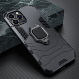 Shockproof Armor Case with Ring Stand for iPhone 13 12 11 Series