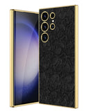 Luxury Fabric Electroplated TPU Soft Silicone Case For Samsung Galaxy S23 Ultra Plus