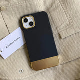 Simple Color Shockproof Silicone Case for iPhone 15 14 13 12 series