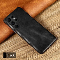 Original Oil wax Leather Cover Case For Samsung Galaxy S22 S21 S20 Note 20 Ultra Plus