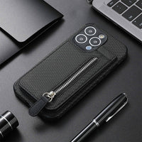 Zipper Wallet Phone Case for iPhone 13 12 11 Pro Max Mini