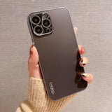 Luxury Aluminum Camera Protection Back Case for iPhone 13 12 11 Pro Max Mini