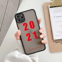 2021 Calendar TPU Hard Shockproof Case for iPhone 12 11 Series