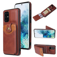 Luxury Leather Card Slot Wallet Kickstand Phone Case Cover for Samsung Galaxy S20 & Note 20 Series