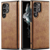 Car Line Stitching Leather Case for Samsung Galaxy S22 Ultra Plus