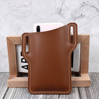 New Upgrade Leather Vintage Mobile Phone Case Pack Waist Bag Belt Clip