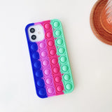 Push it Stress Relief Soft Silicone Case For iPhone 13 12 11 Series