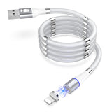 3A Quick Magnetic Charger 3.0 Micro USB Cable for Smarphone