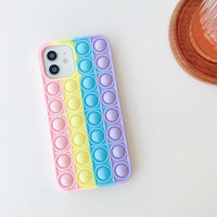 Push it Stress Relief Soft Silicone Case For iPhone 13 12 11 Series