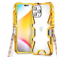 Armor Screw Metal Aluminium Frame Shockproof Case For iPhone 15 14 13 12 series