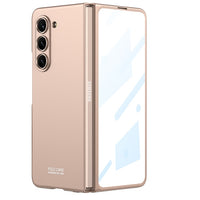 Ultra Thin Hard PC Matte Shockproof Case With Front Glass Film For Samsung Galaxy Z Fold 5