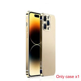 Stainless Steel Matte Lens Protection Case For iPhone 14 series