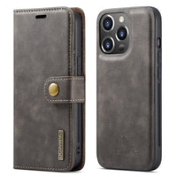 Detachable Magnetic Leather Wallet Case for iPhone 15 14 13 12 series