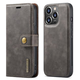 Detachable Magnetic Leather Wallet Case for iPhone 14 13 12 series