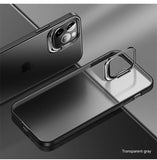 Camera Lens Protector Invisible Bracket Stand Transparent Phone Case For iPhone 13 12 11 Series