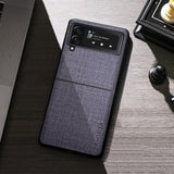 Premium PC Four Corner Explosion proof Textile Texture Case for Samsung Galaxy Z Flip 3