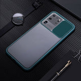 Slide Camera Lens Protection Phone Case for Samsung S21 S20 Note 20 Series