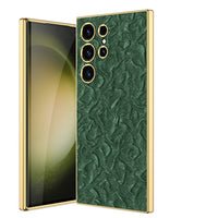 Luxury Fabric Electroplated TPU Soft Silicone Case For Samsung Galaxy S23 Ultra Plus