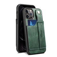 Leather Wallet Case Stand Feature with Wrist Strap for iPhone 13 12 Series