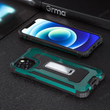 Armor Magnetic Metal Stand Holder Phone Case for iPhone 12 11 Series