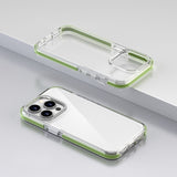 Transparent Soft TPU Frame PC Back Shockproof Case for For iPhone 15 14 series