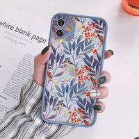 Palm Tree Leaves Plant Flower Shockproof Case for iPhone 14 13 12 series