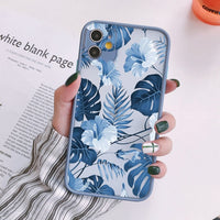 Palm Tree Leaves Plant Flower Shockproof Case for iPhone 14 13 12 series