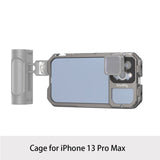 LED Light Handle Tripod Video Cage for iPhone 13 Pro/ Pro Max