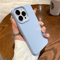 Camera Protection Liquid Silicone Case For iPhone 15 14 13 12 series