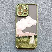 Cute Ghost Shockproof Soft Case For iPhone 14 13 12 series