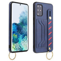 Retro Slim Hand Strap Stand Leather Wallet Case Cover for Galaxy S20 & Note 20 Series