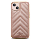 Luxury Leather Plating Bumper Shockproof Case for iPhone 13 Pro Max