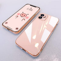 Luxury Plating Frame 6D Bling Soft Silicone Case for iPhone 13 12 Series