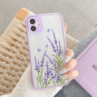 Palm Tree Leaves Plant Flower Shockproof Case for iPhone 14 13 12 series