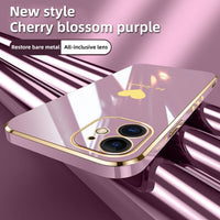 Luxury Plating Soft Sillicone Phone Case For iPhone 12 11 XS Series