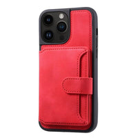 Luxury Leather Card Pocket Wallet Shockproof Case for iPhone 15 14 13 12 series