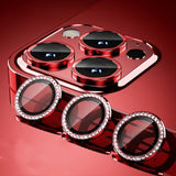 Diamond Camera Protector Metal Ring Lens Glass Back Lens Cap for iPhone 15 series