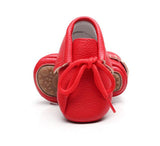 Pu leather baby girls shoes fringe baby moccasins boots for 0-24 M
