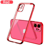 Luxury Square Plating Frame Silicone Case For iPhone 13 12 11 Series